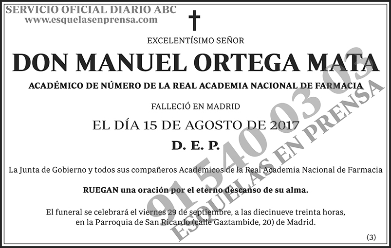 Manuel Ortega Mata
